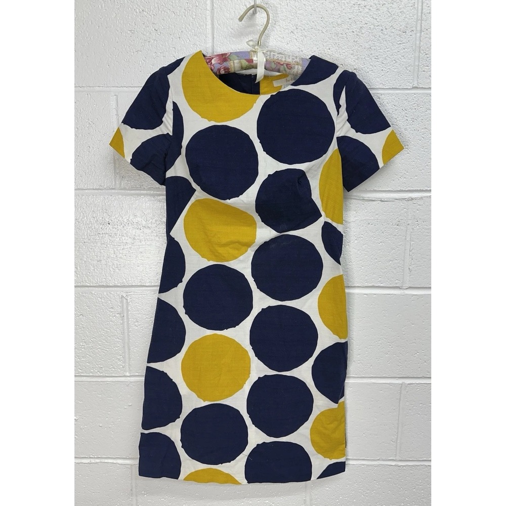 Boden Shift Dress Multicolor Polka Dot 60s Retro / Women's 2
